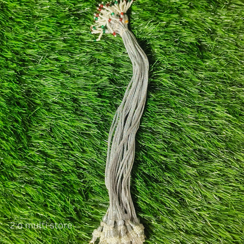 necklace back rope silver