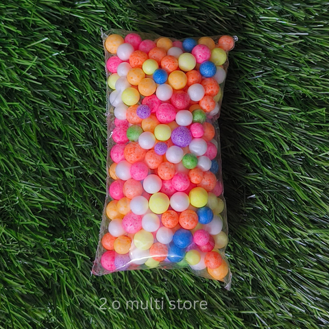 thermocol balls multi colour