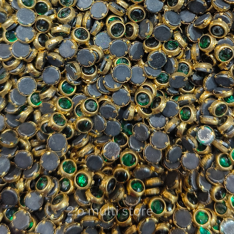 wholesale 4mm round dark green