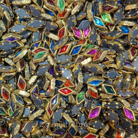 diamond 8*4b shape multi colour