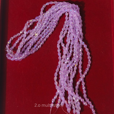 Crystal hanging beads-lavendar