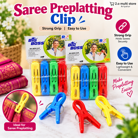 Saree Pre-Pleating Clip | Saree Pleating & Draping Accessory