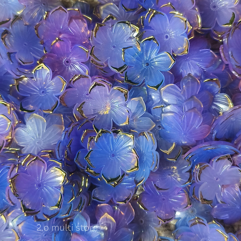 Flower - Dark lavender with blue shade