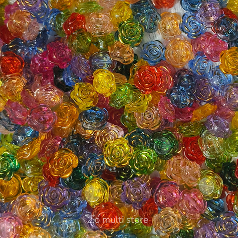 Flower badge-multi colour