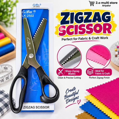 Zigzag Scissor – Perfect for Fabric & Creative Work