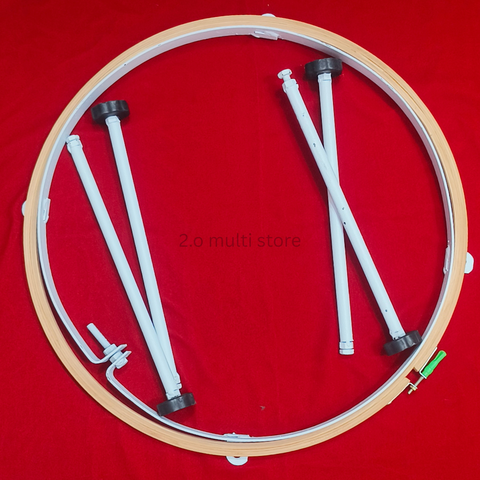 18 inch round aari stand -with wooden frame