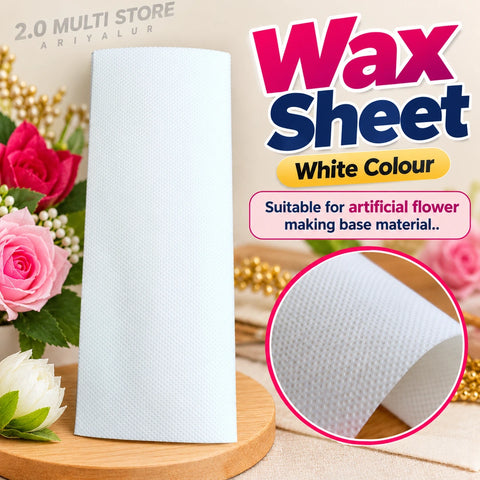 White wax sheet for artificial flower making – 2.0 Multi Store