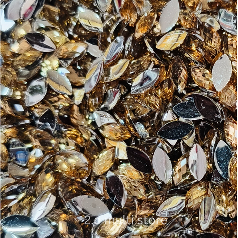 eye shape gold stone