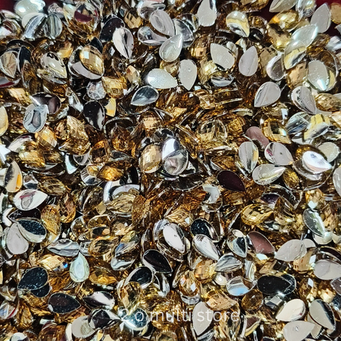 3*5 tilagam shape gold stone