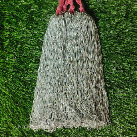 round silver bunch beads 3mm