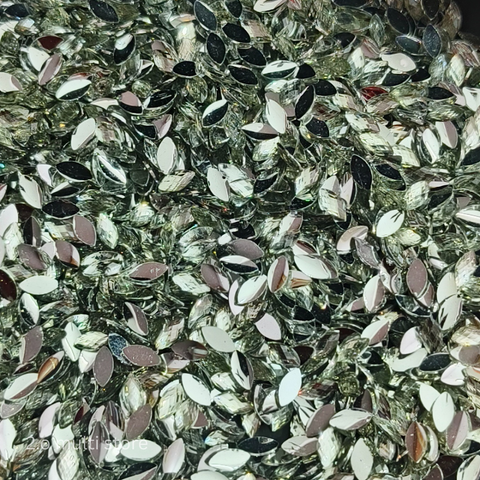 eye shape silver stone