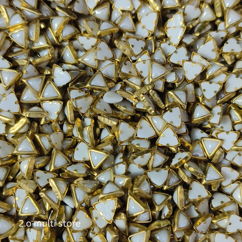 6*6t triangle ceramic pearl stones