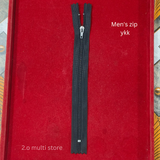 mens pant zip black ykk