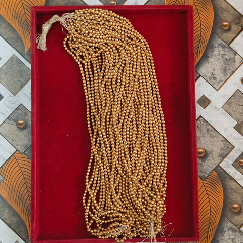 round gold bunch beads 5mm