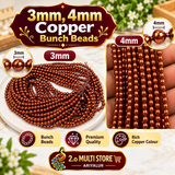 3mm and 4mm copper bunch beads for Aari work and jewellery making