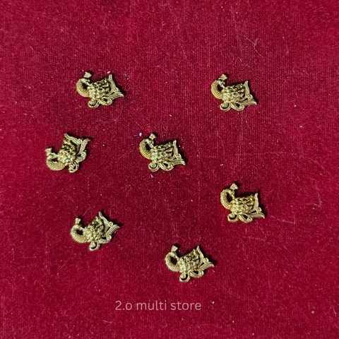 Peacock charms-1