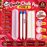 Panda Chalk Pen Type 2 with 20 chalk strips for tailoring and fabric marking