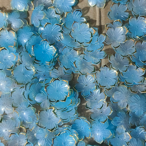 Flower type-sky blue