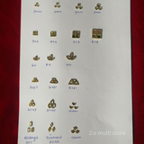Wholesale White kundan stones -Combo (20 shapes)