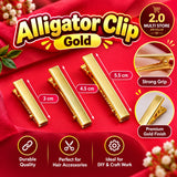 Alligator clip gold