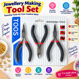 Jewellery Making Tool Set | 3-Piece Pliers Set for Jewellery & Craft Work