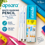 Wholesale Apsara White Marking Pencil – Glass & Fabric Marking Pencil | Tailoring & Aari Work