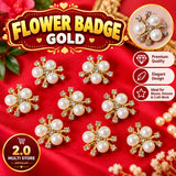 Flower badge- Gold