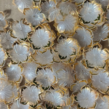 Flower type -light white with gold border