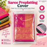 Saree Pre-Platting Cover | Transparent Saree Storage & Protection Cover