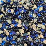 Kundan stones tilagam dark blue