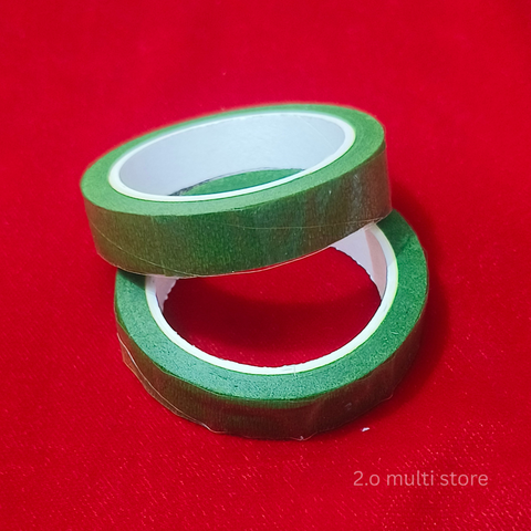Green Floral Tape for Artificial Flower Making & Brooch Making | Craft & Aari Work Material