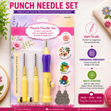 Punch Needle Set for 3D Embroidery | Embroidery Tool Kit
