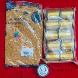 Combo set 1- A Star sugar beads+A1 mamta gold zari thread 10 pcs
