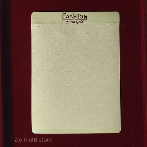 Necklace packing card