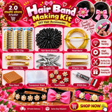 Hair Band Making Kit – DIY Hair Accessories Making Materials | Complete Craft Kit