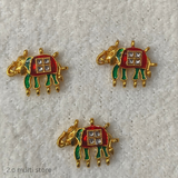 Elephant - Green with red