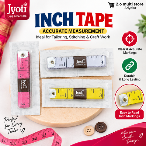 Inch Tape Measure – Essential Tailoring & Sewing Tool