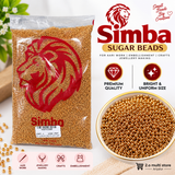 Simba gold sugar beads for Aari work, embroidery and jewellery making