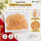Small size gold hanging beads for Aari work and jewellery making